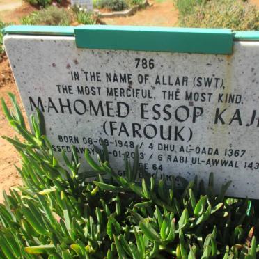 KAJEE Mahomed Essop 1948-2013