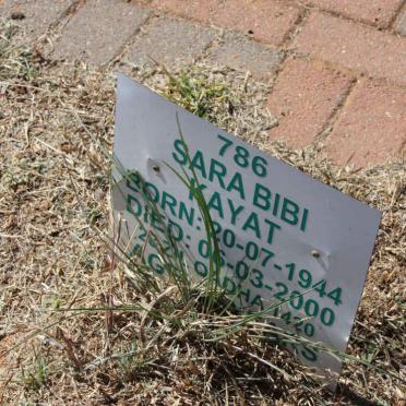 KAYAT Sara Bibi 1944-2000