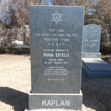 KAPLAN Sonia Estelle -1974