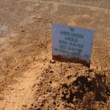 KAROLIA Ahmed Hassen 1928-1999