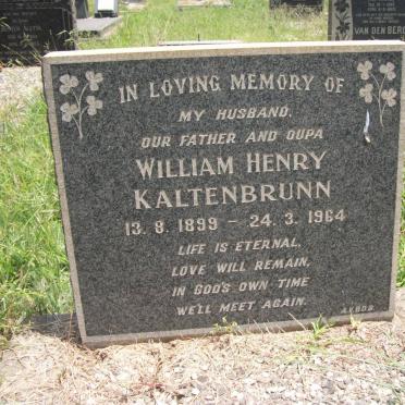 KALTENBRUNN William Henry 1899-1964