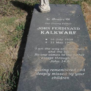KALKWARF John Ferdinand 1929-1997