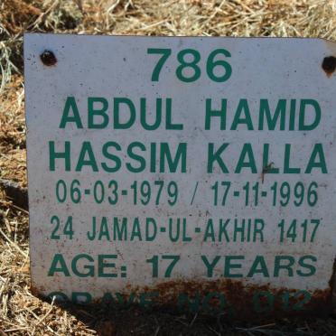 KALLA Abdul Hamid Hassim 1979-1996