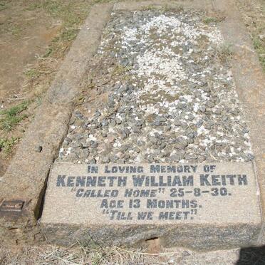 KEITH Kenneth William -1930