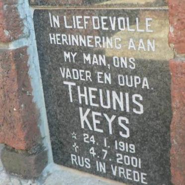 KEYS Theunis 1919-2001