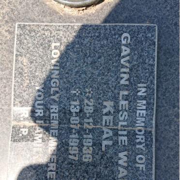 KEAL Gavin Leslie Walter 1936-1997