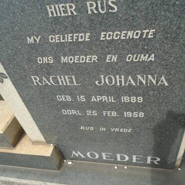 KELLY Rachel Johanna 1889-1958