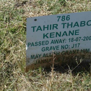 KENANE Tahir Thabo -2001