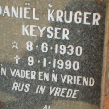 KEYSER Daniël Kruger 1930-1990