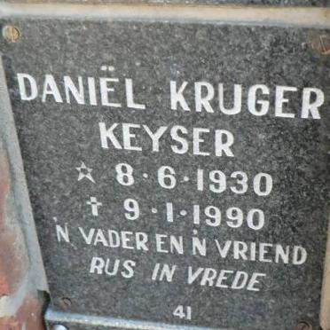 KEISER Daniël Kruger 1930-1990