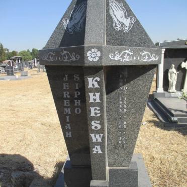 KHESWA Jeremiah Sipho 1956-1998