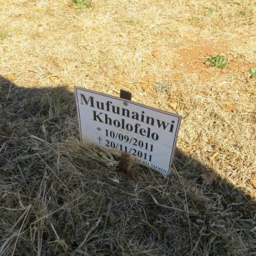 KHOLOFELO Mufunainwi 2011-2011
