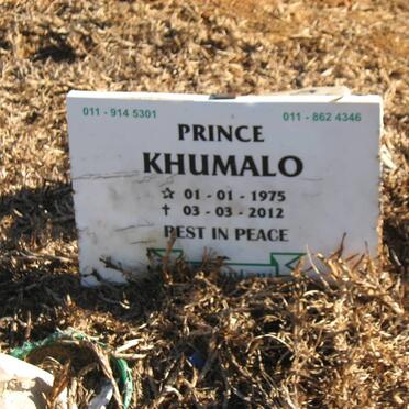 KHUMALO Prince 1975-2012