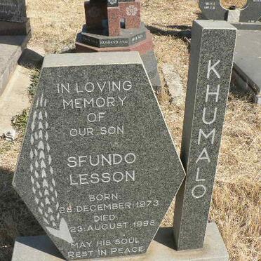 KHUMALO Sfundo Lesson 1973-1998