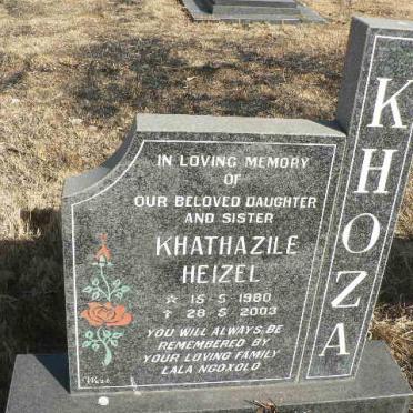 KHOZA Khathazile Heizel 1980-2003