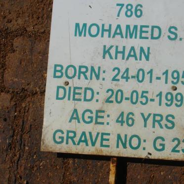 KHAN Mohamed S. 1953-1999