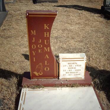 KHUMALO Mjoyi 1935-1999