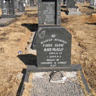 KHUMALO Faris Isaac 1963-2004