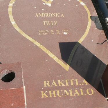 KHUMALO Andronica Tilly, Rakitla 1942-2004