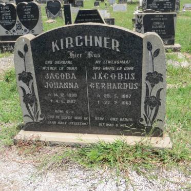 KIRCHNER Jacobus Gerhardus 1887-1963 &amp; Jacoba Johanna 1898-1987