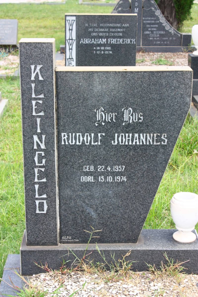 KLEINGELD Rudolf Johannes 1957-1974