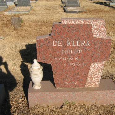 KLERK Phillip, de 1942-1995
