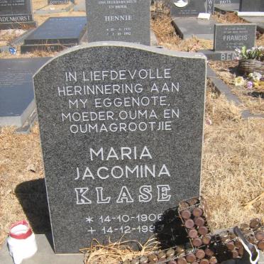 KLASE Maria Jacomina 1906-1993