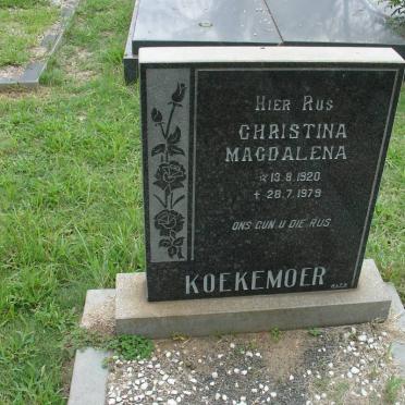 KOEKEMOER Christina Magdalena 1920-1979