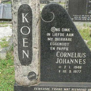 KOEN Cornelius Johannes 1948-1977