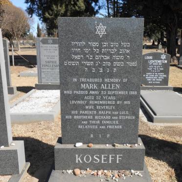 KOSEFF Mark Allen -1988