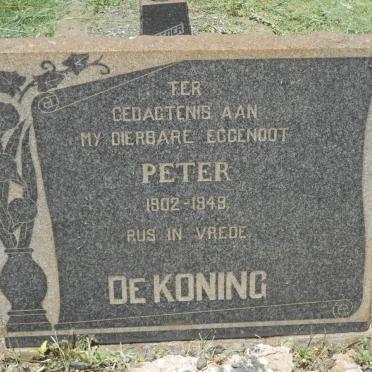KONING Peter, de 1902-1949
