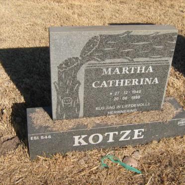 KOTZE Martha Catherina 1940-1998