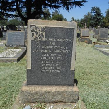 KOEKEMOER Jan Hendrik 1911-1935