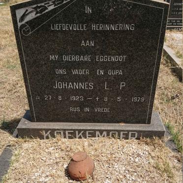 KOEKEMOER Johannes L.P. 1923-1979