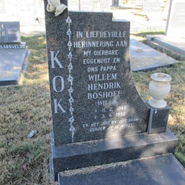 KOK Willem Hendrik Boshoff 1945-1992