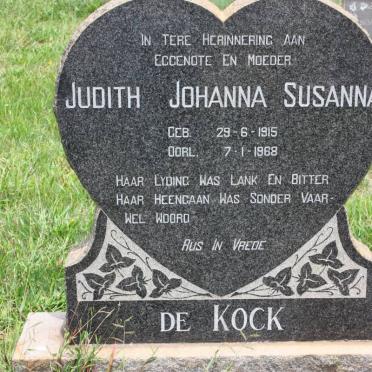 KOCK Judith Johanna Susanna, de 1915-1968