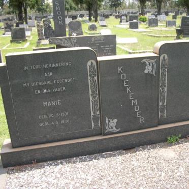 KOEKEMOER Manie 1931-1970
