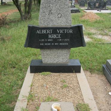 KRIGE Albert Victor 1895-1973