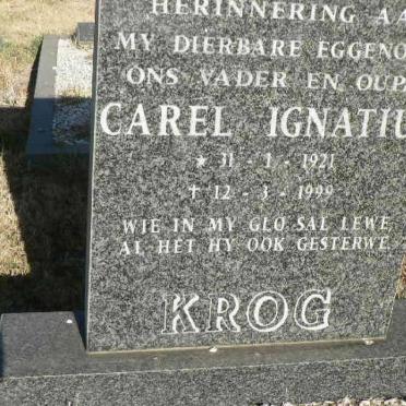 KROG Carel Ignatius 1921-1999
