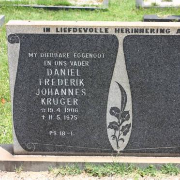 KRUGER Daniel Frederik Johannes 1906-1975