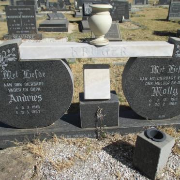 KRUGER Andries 1916-1987 &amp; Molly 1919-1986
