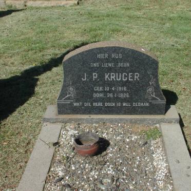KRUGER J.P. 1916-1926