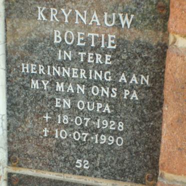 KRYNAUW Boetie 1928-1990