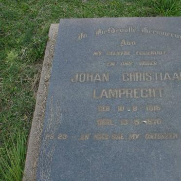 KRUGER Johan Christiaan Lamprecht 1915-1970