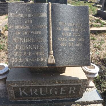 KRUGER Hendricus Johannes 1903-1965