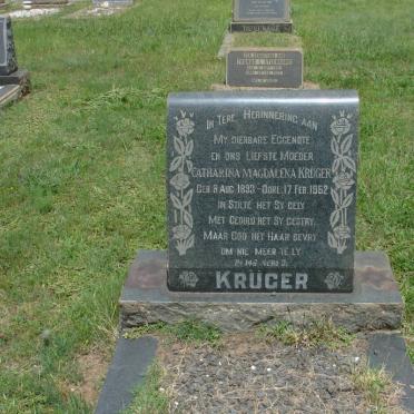 KRÜGER Catharina Magdalena 1893-1952