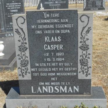 LANDSMAN Klaas Casper 1920-1984