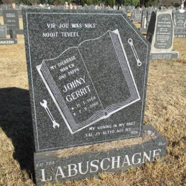 LABUSCHAGNE Johny Gerrit 1958-2001