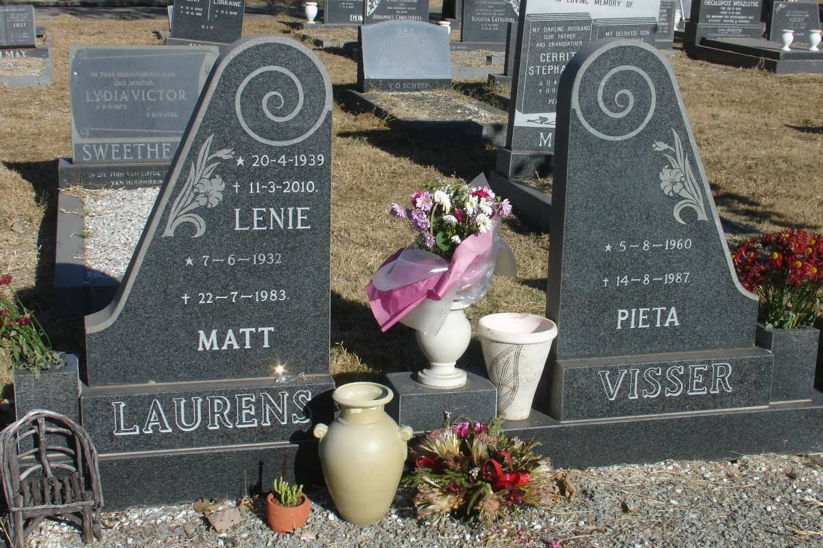 LAURENS Matt 1932-1983 &amp; Lenie 1939-2010 :: VISSER Pieta 1960-1987