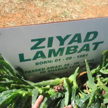 LAMBAT Ziyad 1981-2012